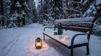 Обои / Thermos Bench