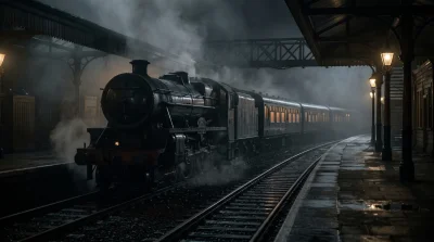 Обои / Black Train Mist