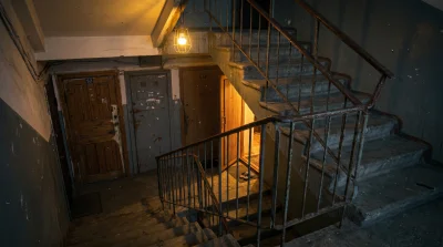 Обои / Stairwell Evening