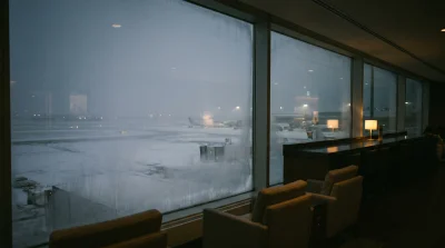 Обои / Snow Window