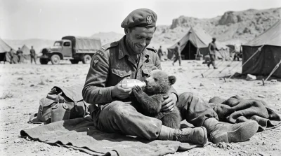 Рядовой Войтек: медведь, который любил пиво и подносил артиллерийские снаряды