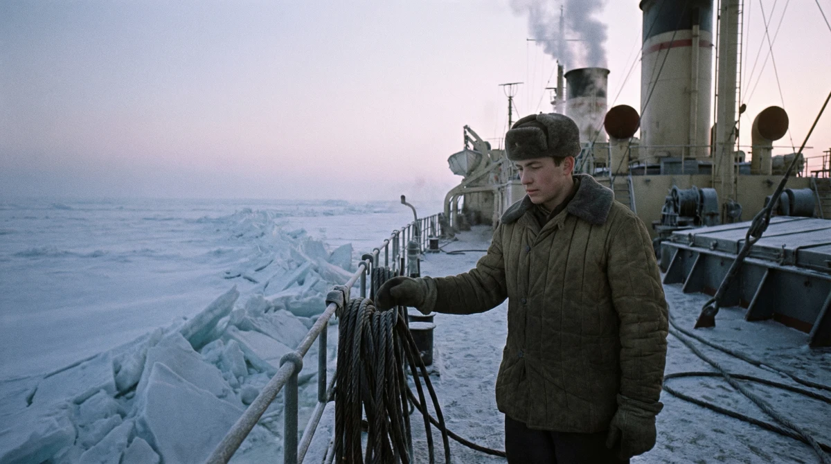 Первый атомный ледокол «Ленин»: белый корпус во льдах Арктики