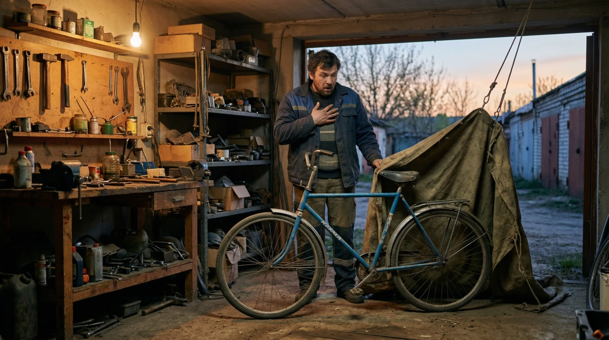 Синий велосипед под брезентом. Гараж, который помнил сына