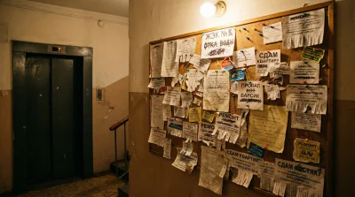 Объявления у лифта