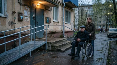 Пандус на три ступеньки