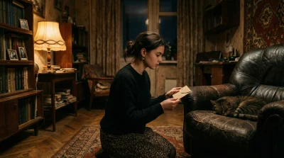 Кошка упорно шипит на кресло, где любил сидеть дедушка