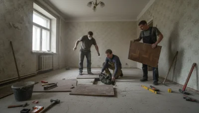 Находка под старым паркетом