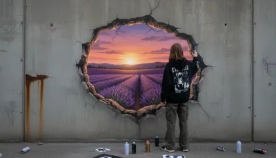 Вид на океан со двора хрущевки