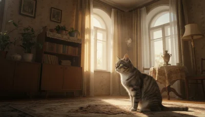 Кошка шипела на пустой угол